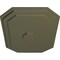Ekena Millwork Felix Ceiling Medallion, Hand-Painted Painted Turtle, 25 1/4"W x 17 1/4"H x 1 3/4"P CM25FEPTF - alternate 4